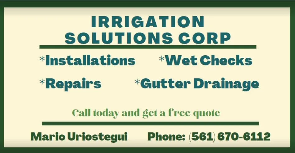 Top-rated garden landscaping in Lake Worth, FL - Irrigation Solutions
