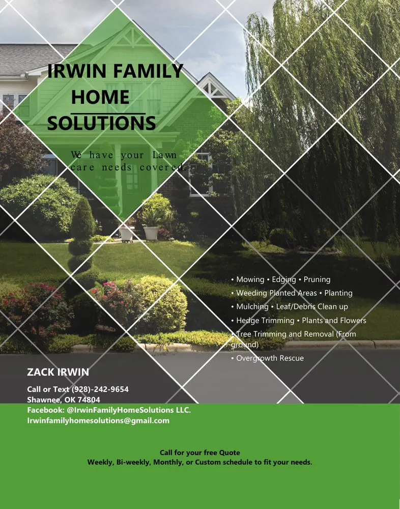 Top-rated outdoor landscaping in Shawnee, OK by Irwin Family Home Solutions