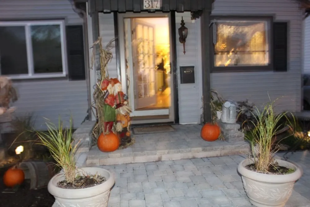 Custom landscape installation with custom design in Pittsford, NY by Irwing Contractor