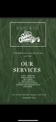 Isaac & Lawn Care Services Logo
