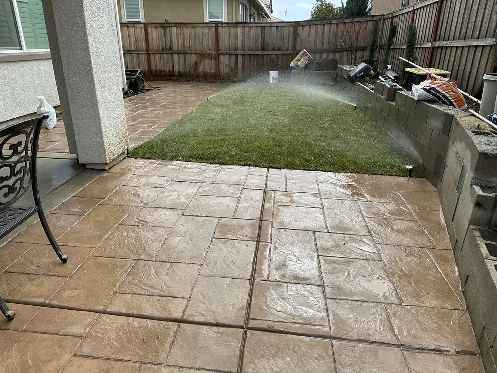 Top-rated outdoor landscaping in Vacaville, CA by Isaac's Concrete