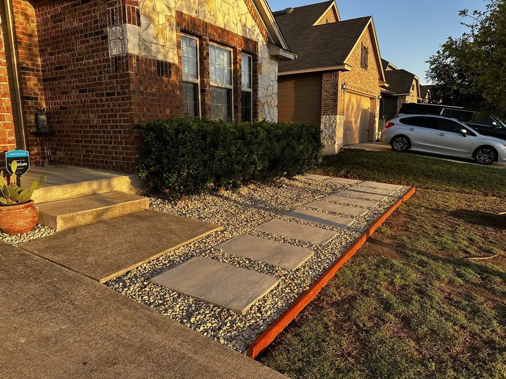Top-rated landscape installation in Austin, TX by Isaias Gonzalez Landscaping