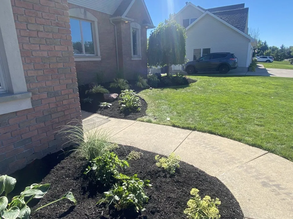 Expert garden landscaping in Buffalo, NY by Isiahs Lawn Care Service
