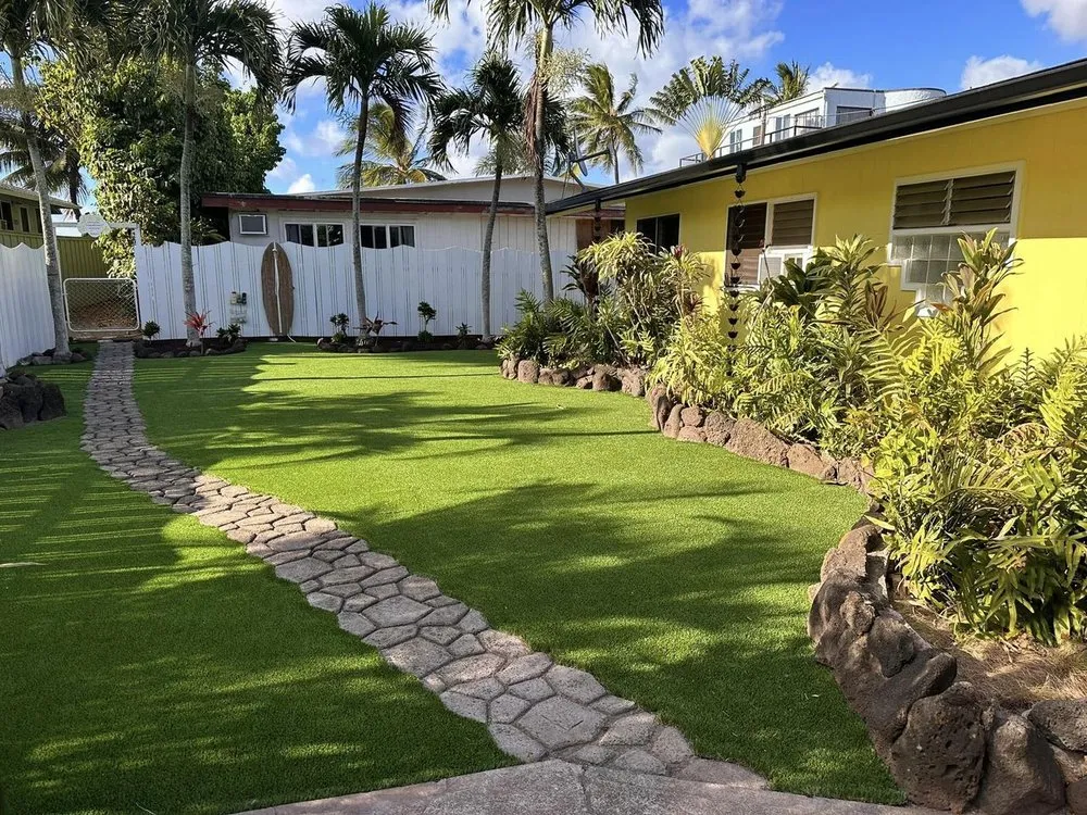 Professional landscape installation in Waipahu, HI by Island Green