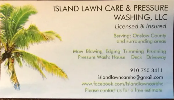 Island Lawn Care & Pressure Washing Logo