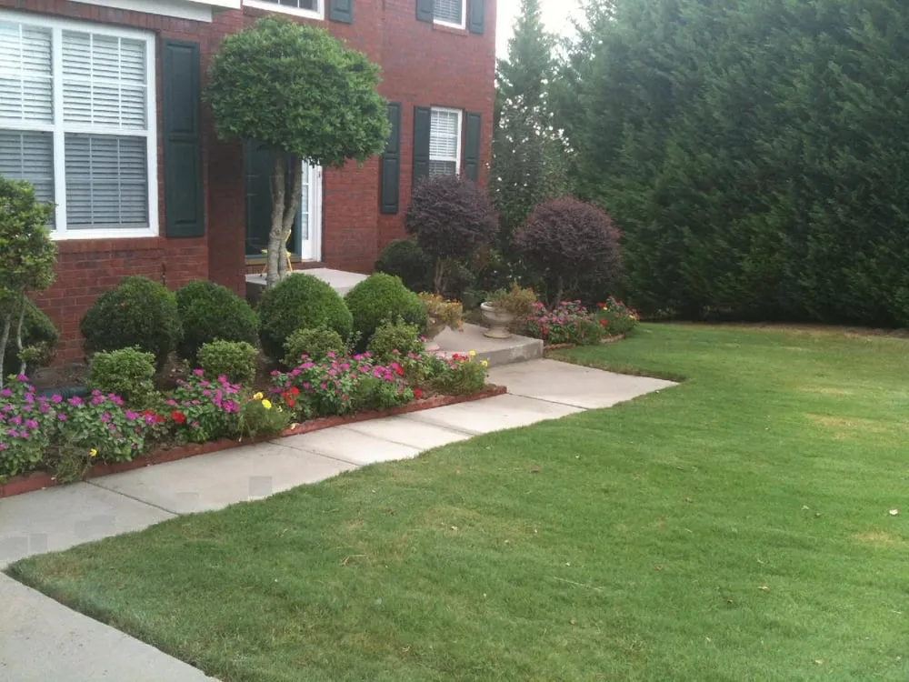 Expert outdoor landscaping for residential properties in Fairburn, GA by island Lawn Care & Pressure Washing, LLC