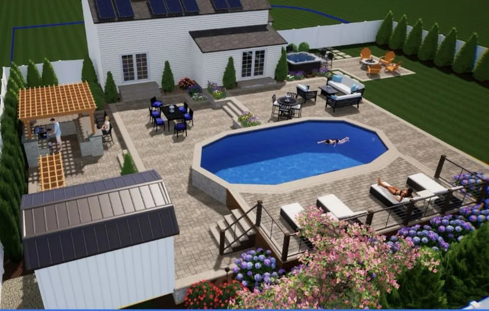 Top-rated landscape design with custom design in Lindenhurst, NY by Island Oak Design