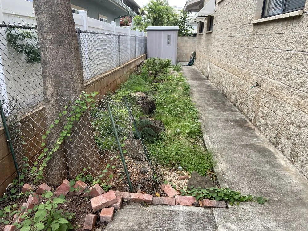 Custom landscape installation with custom design in Ewa Beach, HI by Island Ohana Tree & Landscaping Services