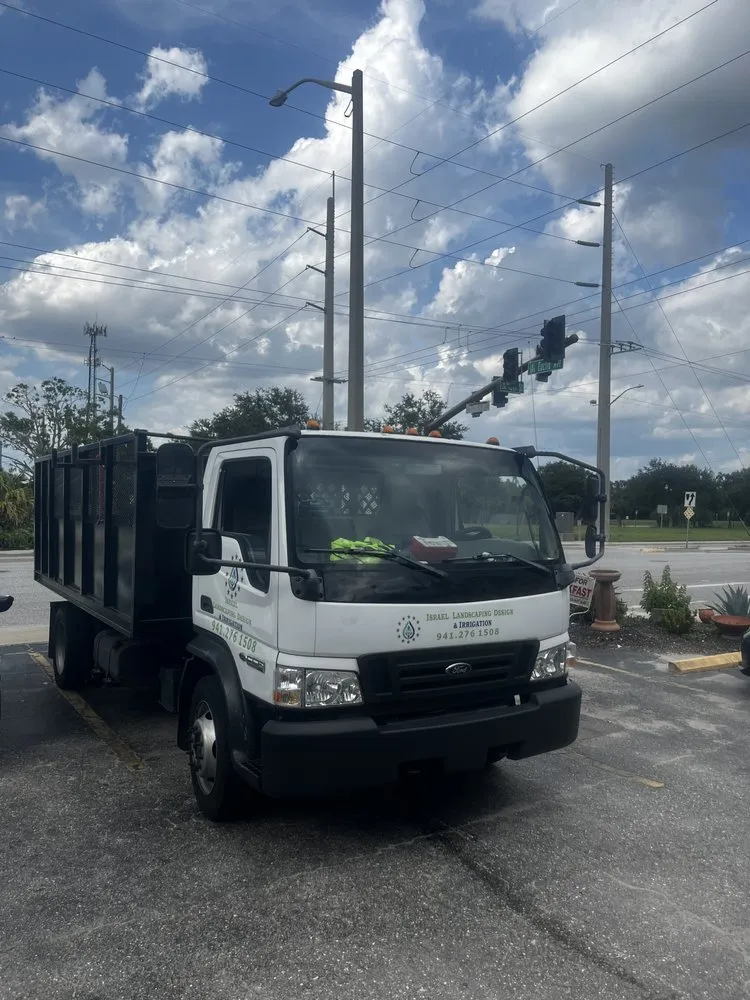 Local yard cleanup service for residential properties in Venice, FL by Israel Landscaping Design & Irrigation