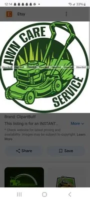 Issac's Lawn Care Service Logo