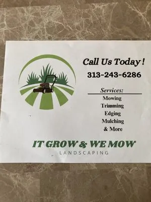 It Grow & We Mow Logo