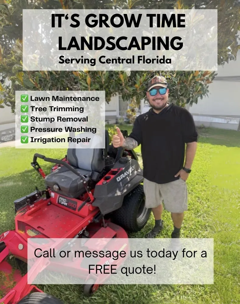 Reliable landscape design experts serving St. Cloud, FL - It’s Grow Time Landscaping
