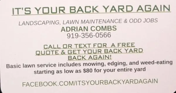 It's Your Back Yard Again Logo