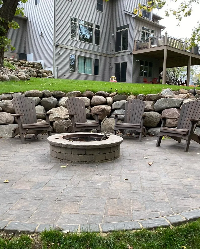 Custom landscape installation in Coon Rapids, MN - Ivy Landscape By Design