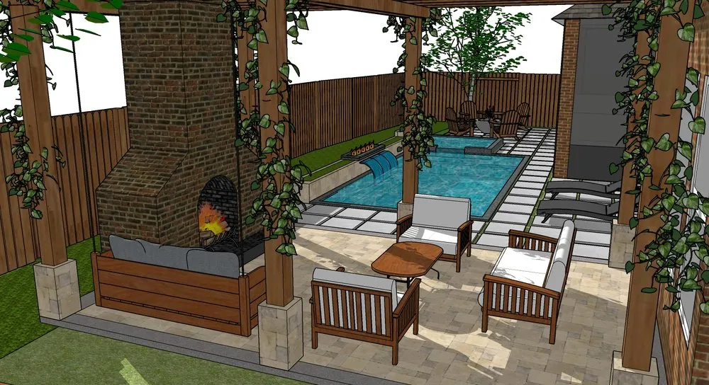 Expert outdoor landscaping with custom design across Houston, TX - Ivy Terra