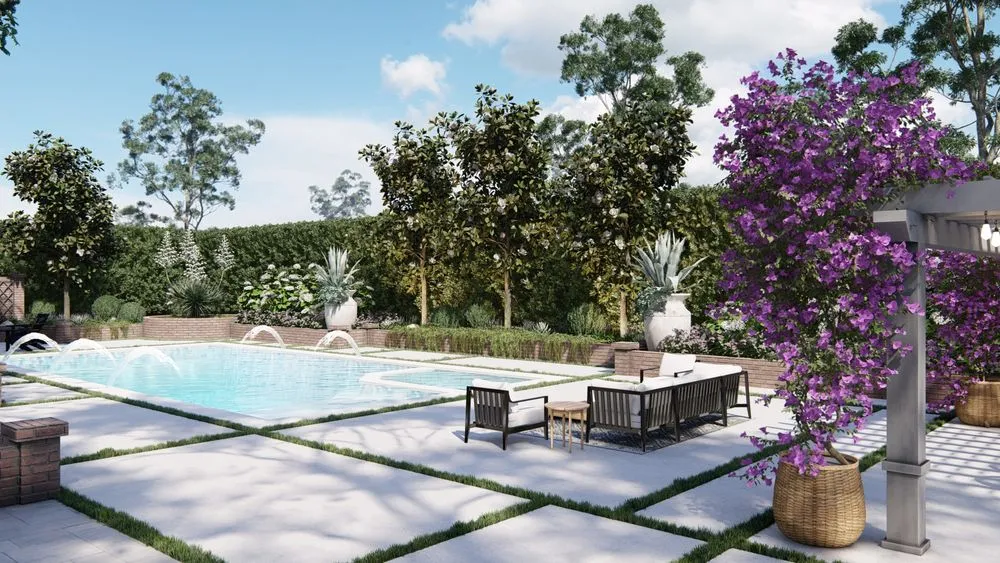 Reliable lawn care service with custom design in Houston, TX by Ivy Terra