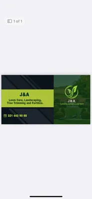 J & A Landscaping Logo