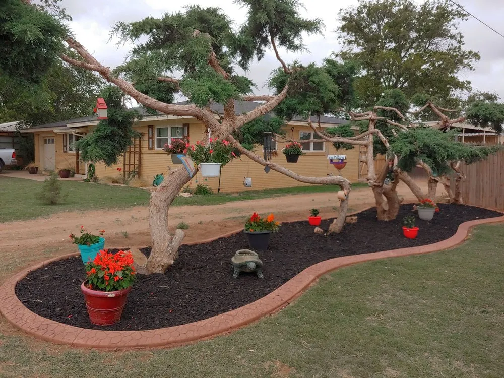 Local garden landscaping for residential properties in Abernathy, TX by J & B MaxCurbing
