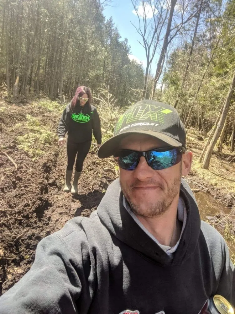 Custom landscape installation in Norway, MI by J & B's Go Green Enterprises