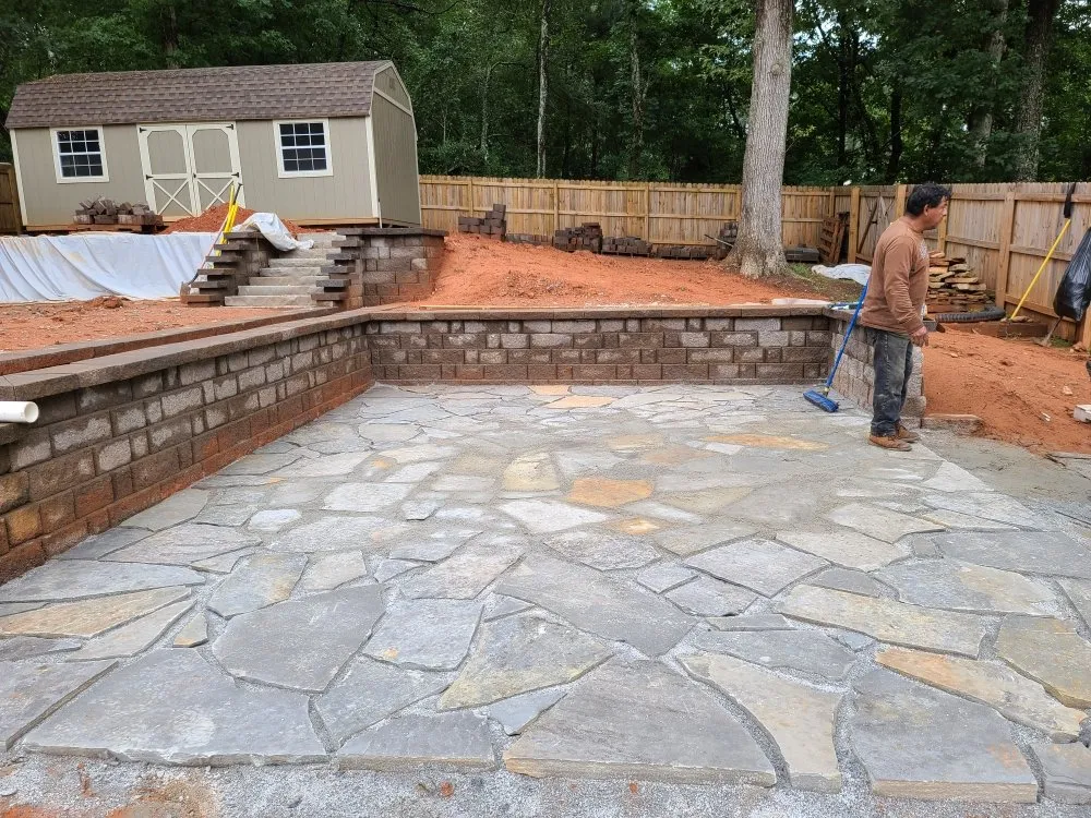 Custom residential landscaping with custom design across Villa Rica, GA - J & C Landscape Design and Tree Services