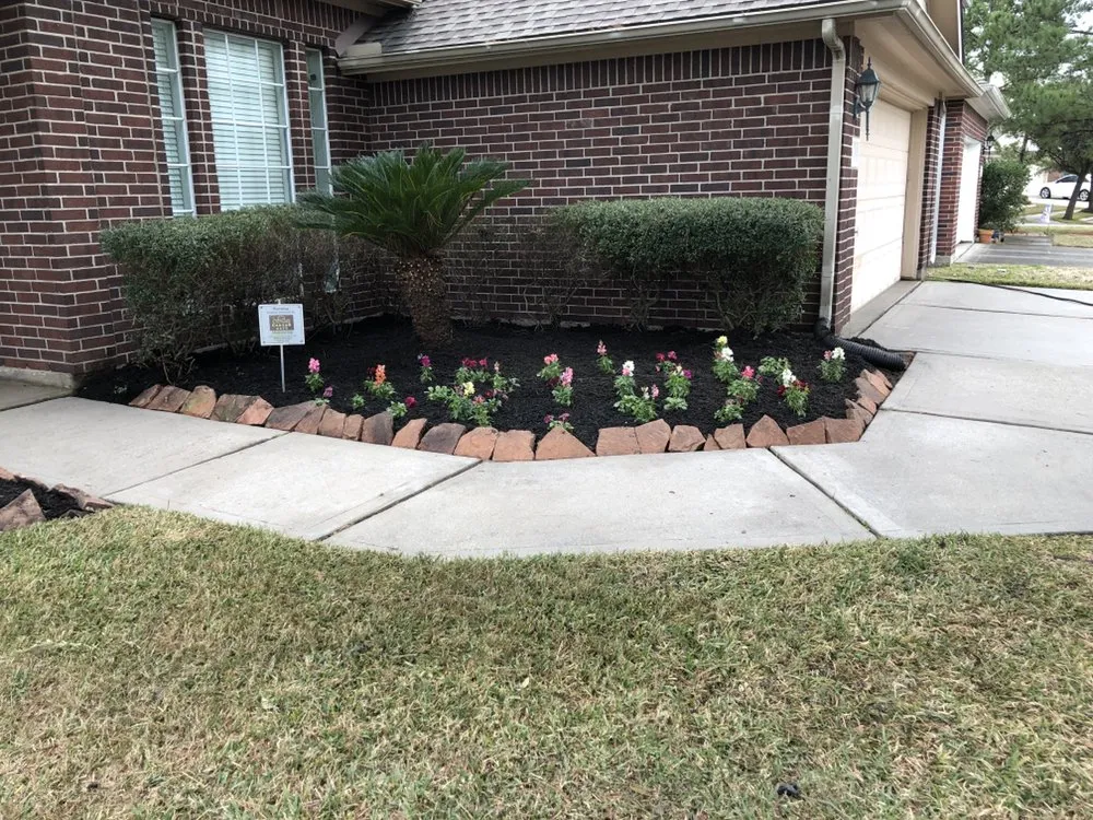 Affordable landscape design in Houston, TX by J & C Lawn Care