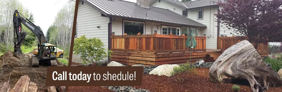 Professional outdoor landscaping in Beaver, WA by J & D Enterprises