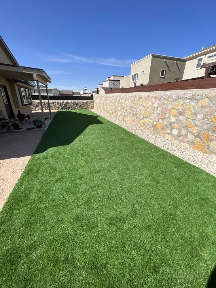 Custom landscape installation in El Paso, TX - J & D Turf