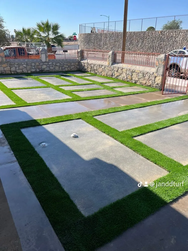 Top-rated outdoor landscaping with custom design across El Paso, TX - J & D Turf