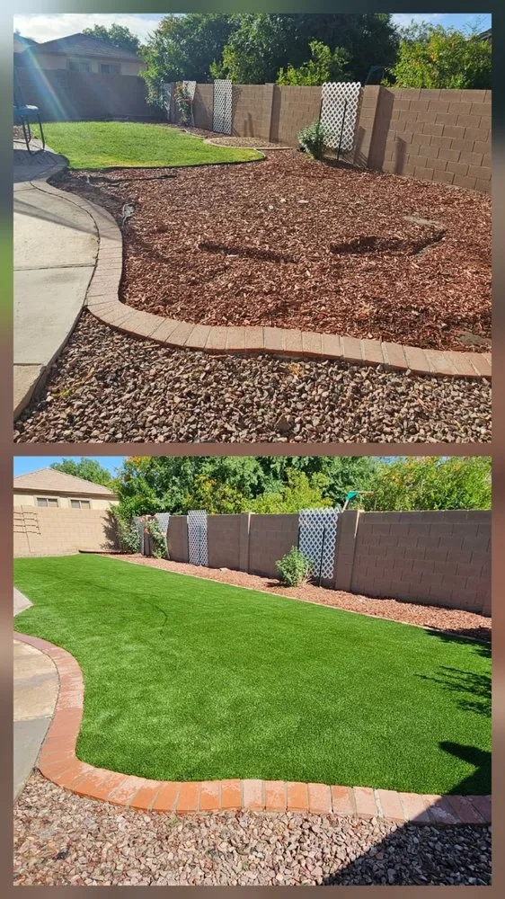 Top-rated outdoor landscaping for homes in Queen Creek, AZ by J & E Landscape