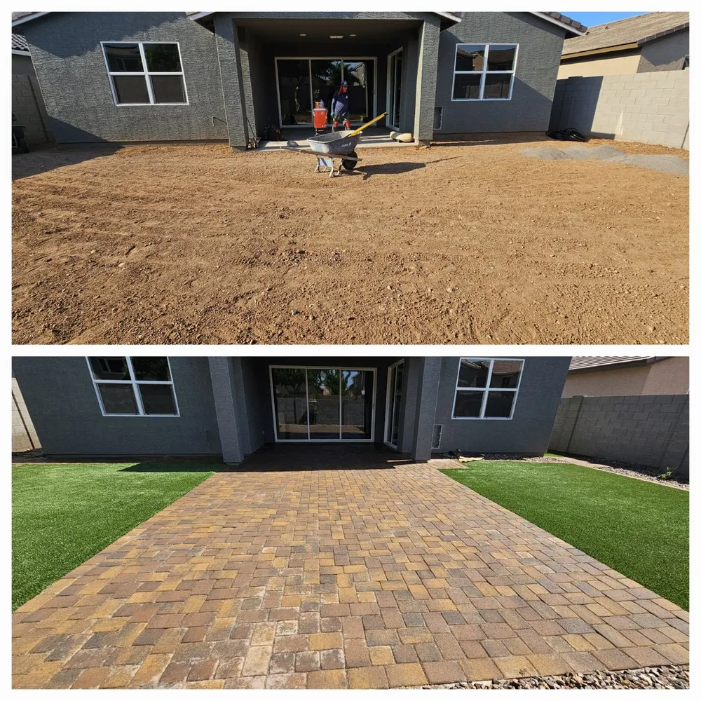 Professional landscaping services for homes in Queen Creek, AZ by J & E Landscape