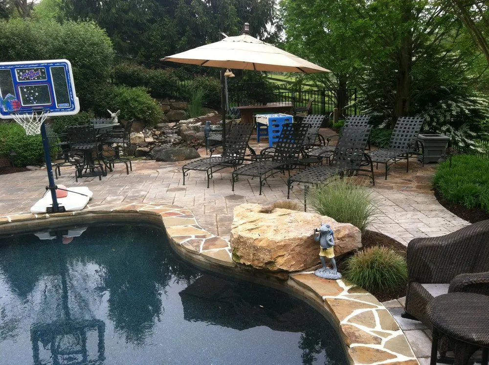 Professional landscape installation in Chadds Ford, PA by J & E Lawnscapes