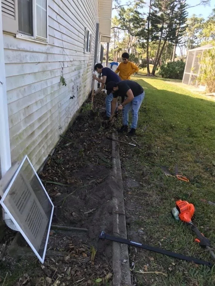 Custom garden landscaping for residential properties in Fort Myers, FL by J & G Lawn Service