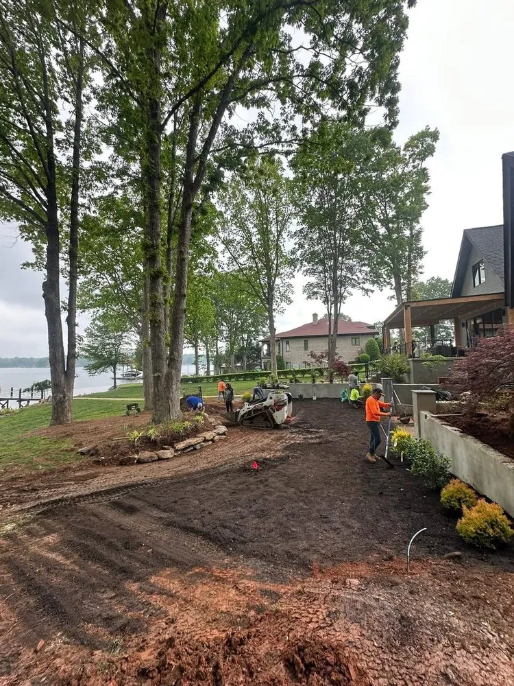 Trusted residential landscaping in Huntersville, NC by J & G Lawn Systems