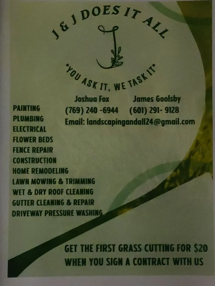 Top-rated lawn care service in Morton, MS - J & J Does It All