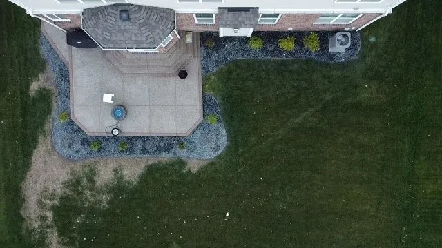 Professional landscape installation with custom design in Ray, MI by J & J Landscaping