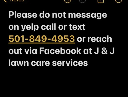 J & J lawn care Logo