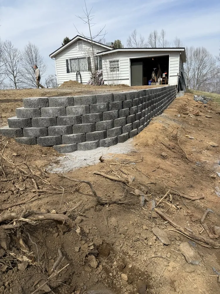 Custom landscaping services in Weaverville, NC by J & K Excavation