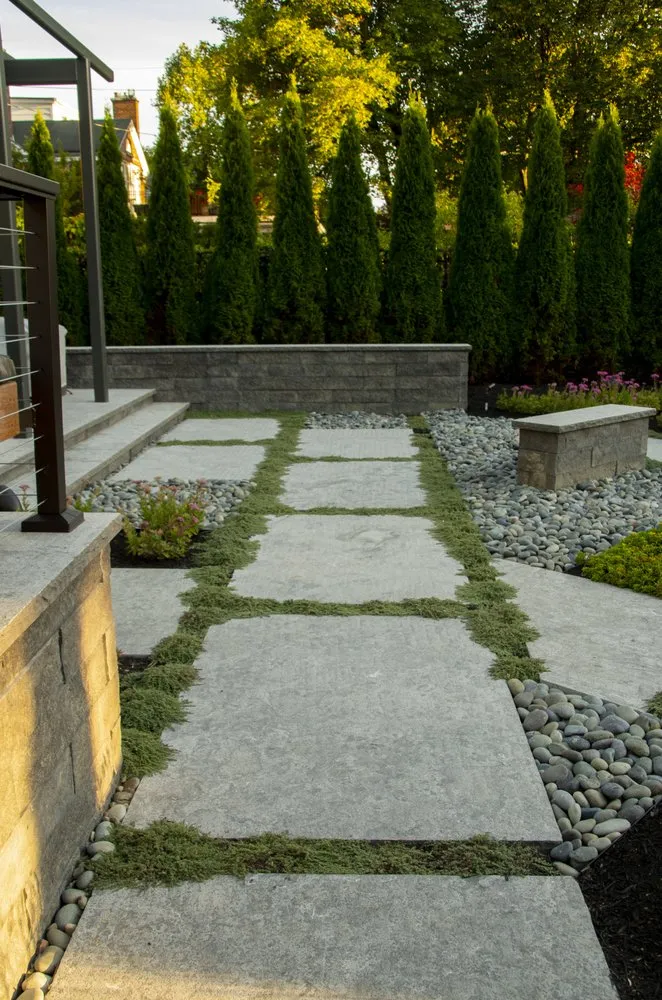 Professional garden landscaping for homes in Alden, NY by J & L Premier Landscape