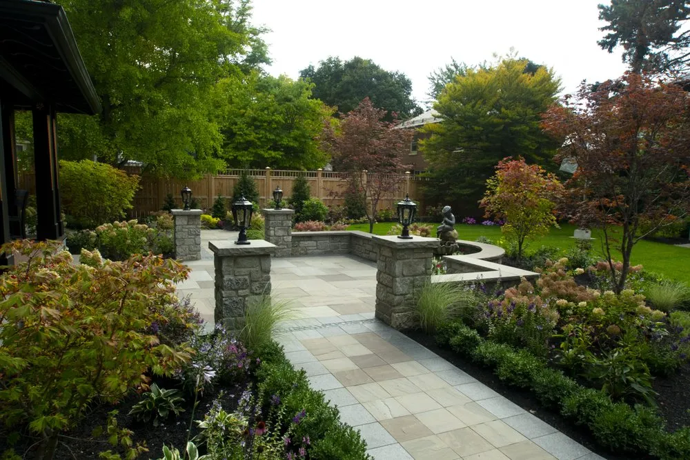 Custom lawn care service with custom design in Alden, NY by J & L Premier Landscape