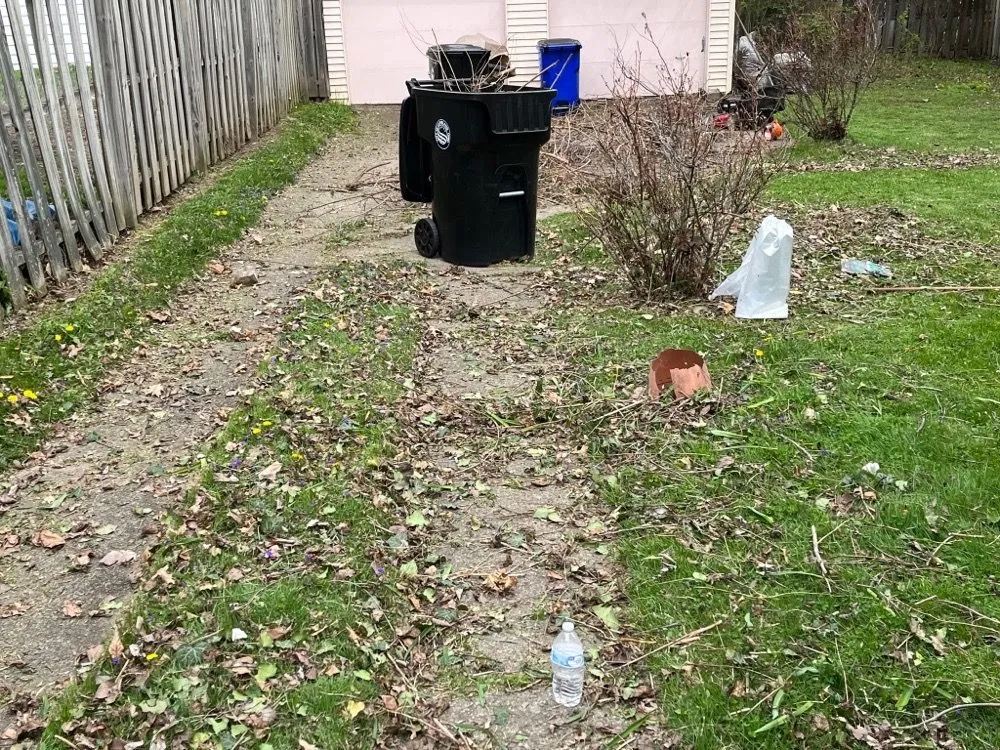 Professional yard cleanup service in Cleveland, OH by J & M Family Landscaping