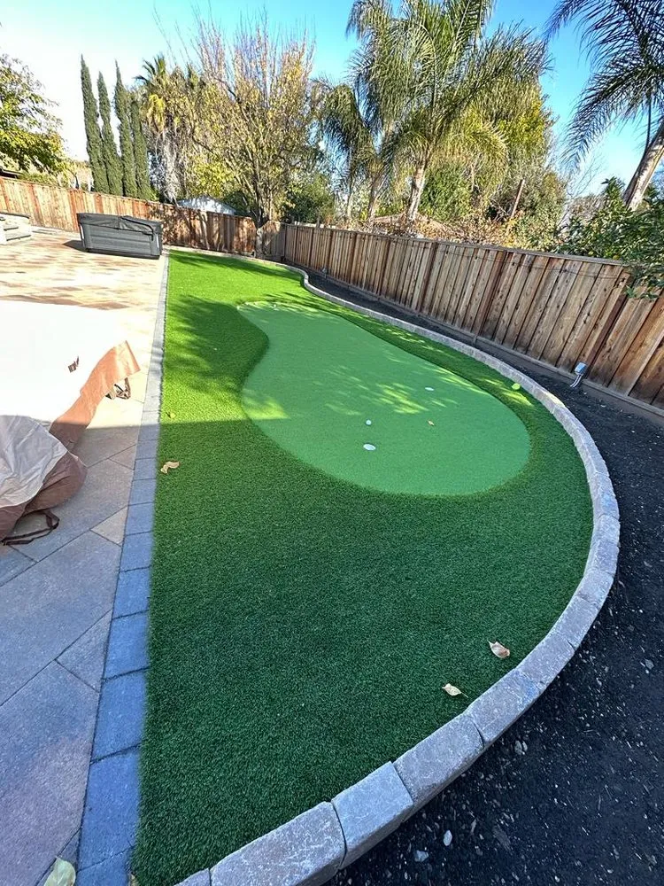 Custom landscape installation in Tracy, CA by J & M Greenview
