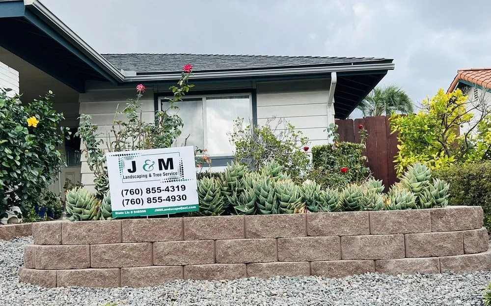 Professional landscaping services with custom design across Escondido, CA - J & M Landscaping & Tree Service