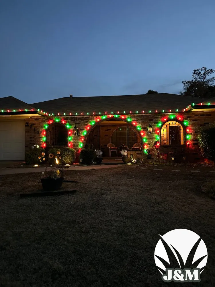 Professional landscape installation for outdoor upgrades in Oklahoma City, OK by J & M Landscaping