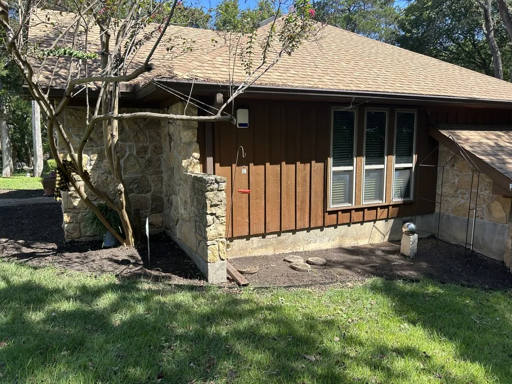 Custom landscape installation in Waco, TX by J & N Landscaping