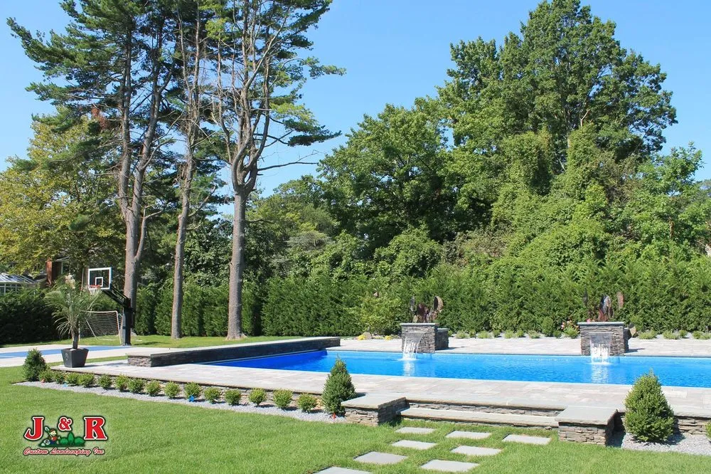 Custom landscape design in Westbury, NY by J & R Custom Landscaping