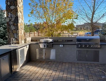 Professional lawn mowing service for outdoor upgrades in Longmont, CO by J & S Landscape