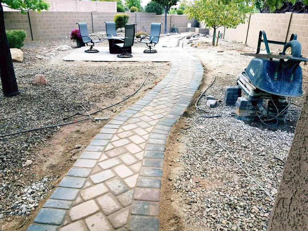 Custom landscape design for outdoor upgrades in Prescott Valley, AZ by J & Trae Landscaping