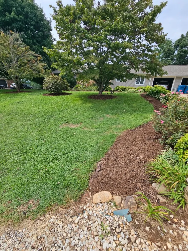 Expert landscape installation for residential properties in Granite Falls, NC by J & W Lawn Care