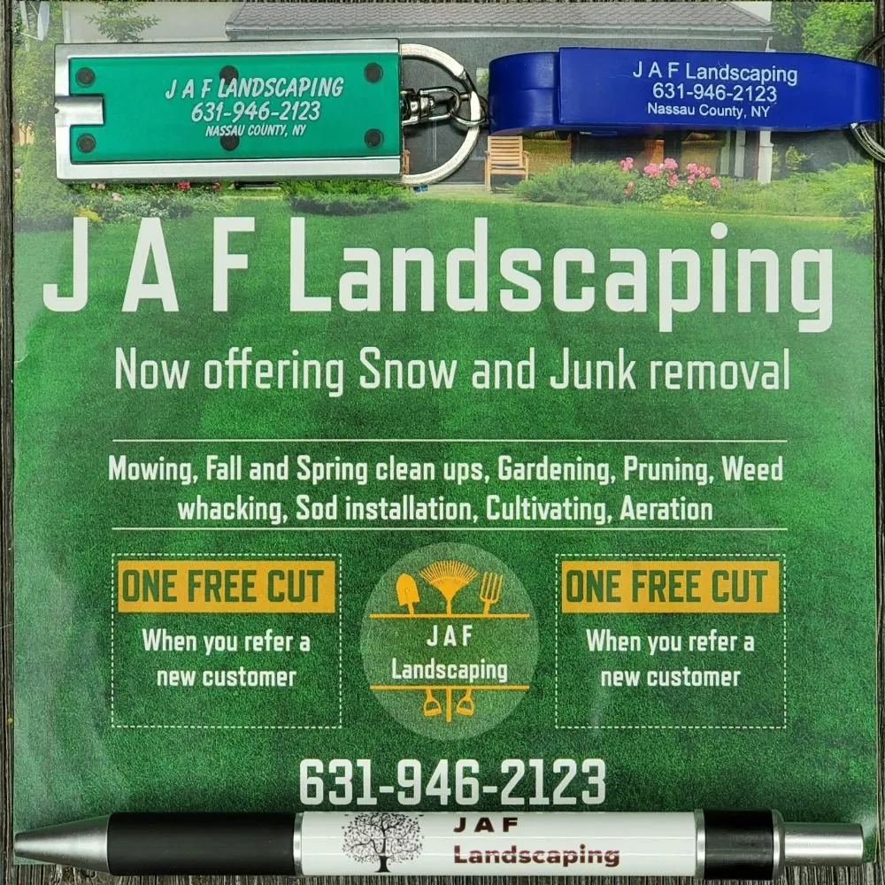 Custom lawn care service with custom design across Westbury, NY - J A F Landscaping