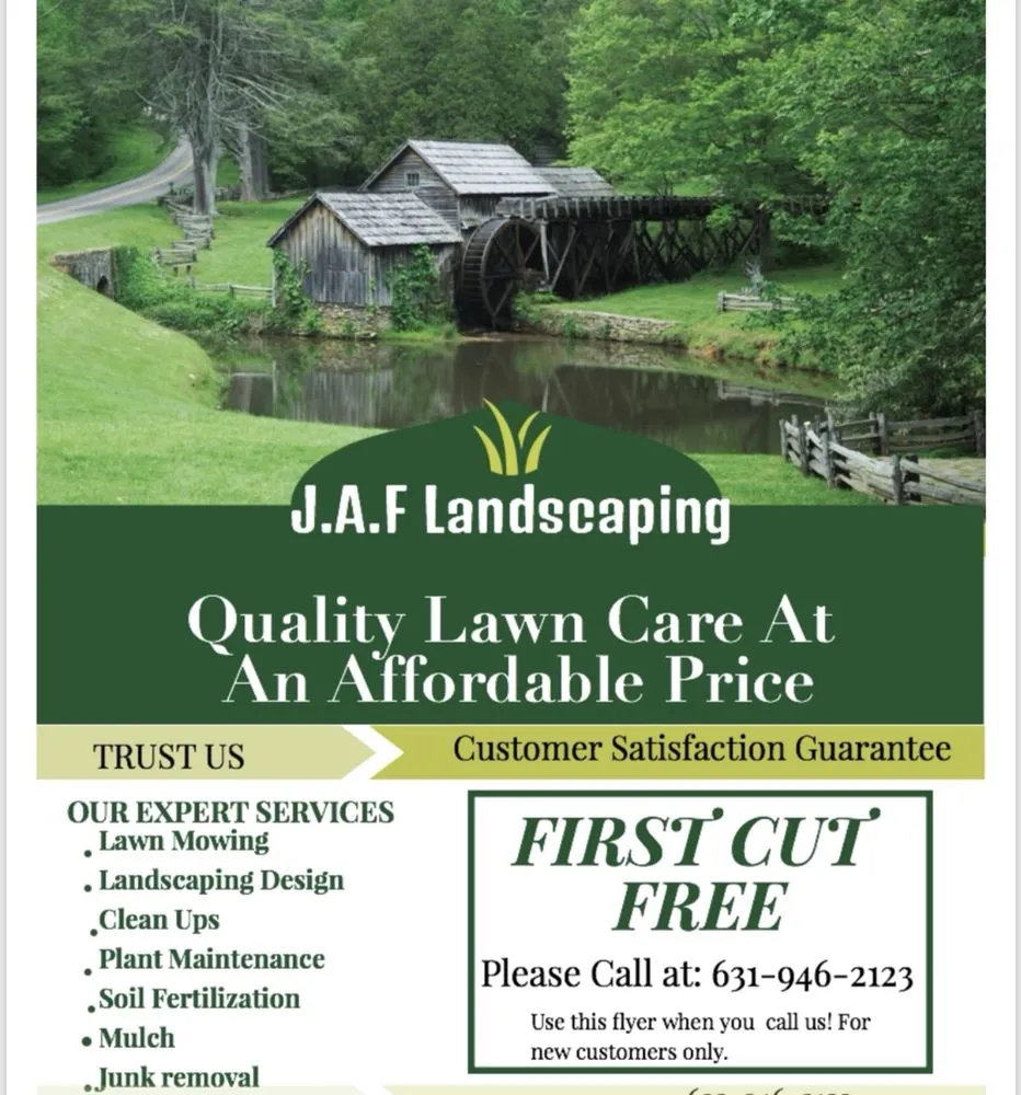 Custom yard cleanup service in Westbury, NY by J A F Landscaping